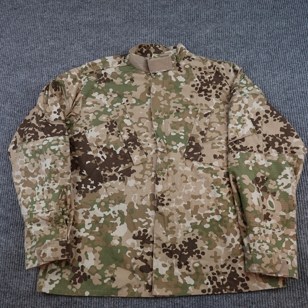 Mil-Tec Tropentarn Camo Army Combat Uniform Coat Mens XL Military Jacket